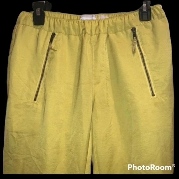 Anthropologie Hei Hei Harper Yellow Ankle pants rn#66170 - Picture 12 of 12